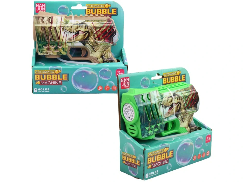 26125976 * Pistole bublifuk dinosaurus, na baterie, 16 cm