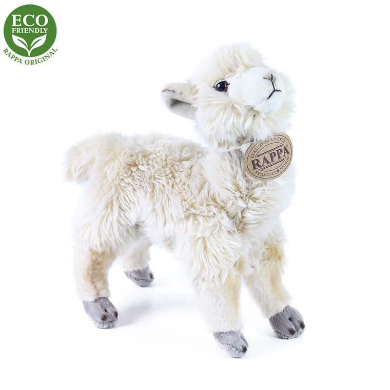  Plyšová lama Alpaka stojící, 23 cm, ECO-FRIENDLY     