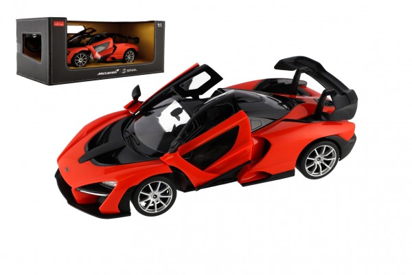  Auto RC McLaren oranžové plast 32cm 2,4GHz na dálk. ovládání na baterie v krabici 43x18x22cm -