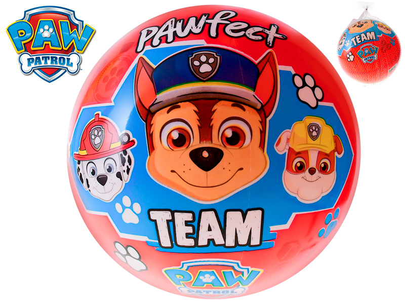 Míč 20cm Paw Patrol Team 10m+ v síťce
