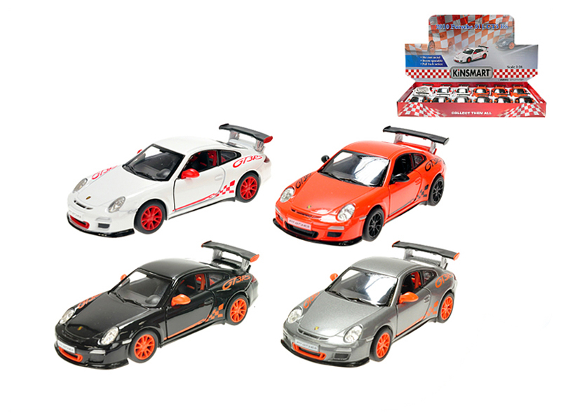Porsche 911 GT3 RS kov zpětný chod 1:36 4barvy