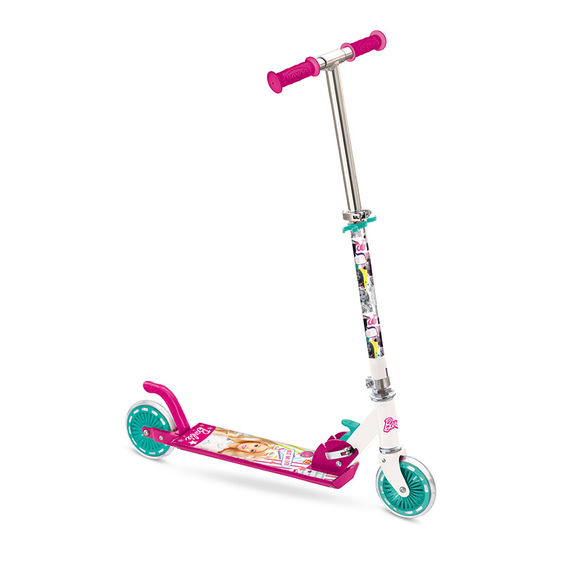 Skládací koloběžka Barbie kovová 