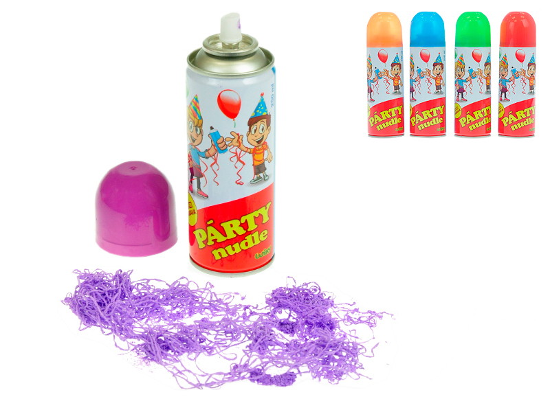 Párty nudle 250ml ve spreji 5barev