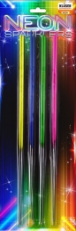 Neon prskavky  40cm - 8 kusů prskavek v balení 