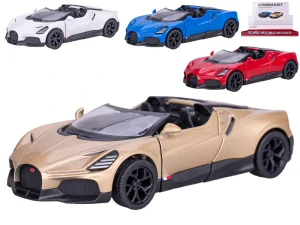 Kinsmart  Bugatti Mistral 13cm 1:36 kov zpětný chod
