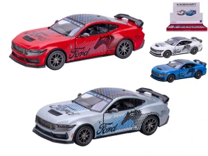 Kinsmart Ford Mustang Dark Horse Livery 12,5cm 1:38 kov zpětný chod 
