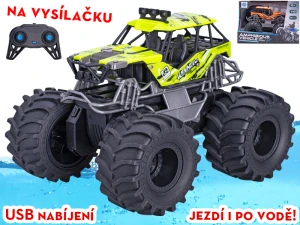 R/C auto terénní 20cm 1:18 na baterie 2,4GHz s USB adaptérem 2barvy v krabičce