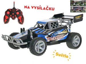 R/C buggy terénní 25cm 27MHz plná funkce na baterie se světlem 3barvy v krabičce