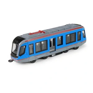  Kovová tramvaj modrá 20 cm    