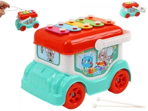 Autobus/xylofon 19cm volný chod 24m+ v síťce