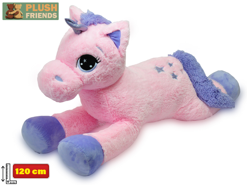 Plush Friends jednorožec plyšový 120cm ležící 0m+