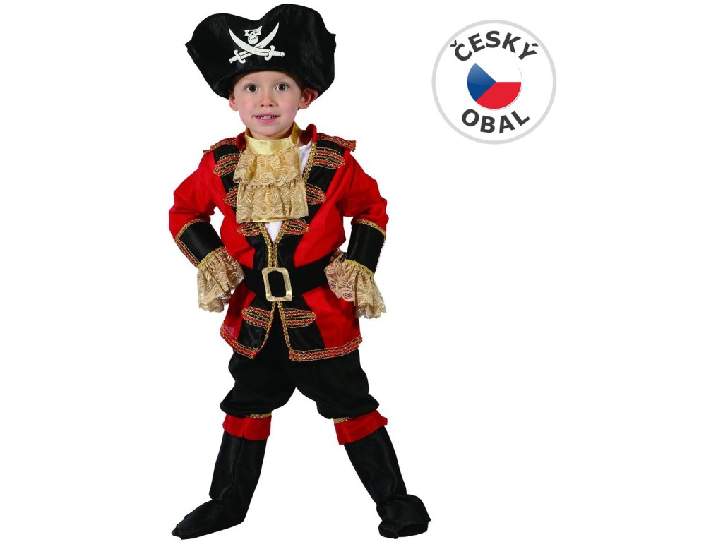 Šaty na karneval - pirát, 92-104 cm