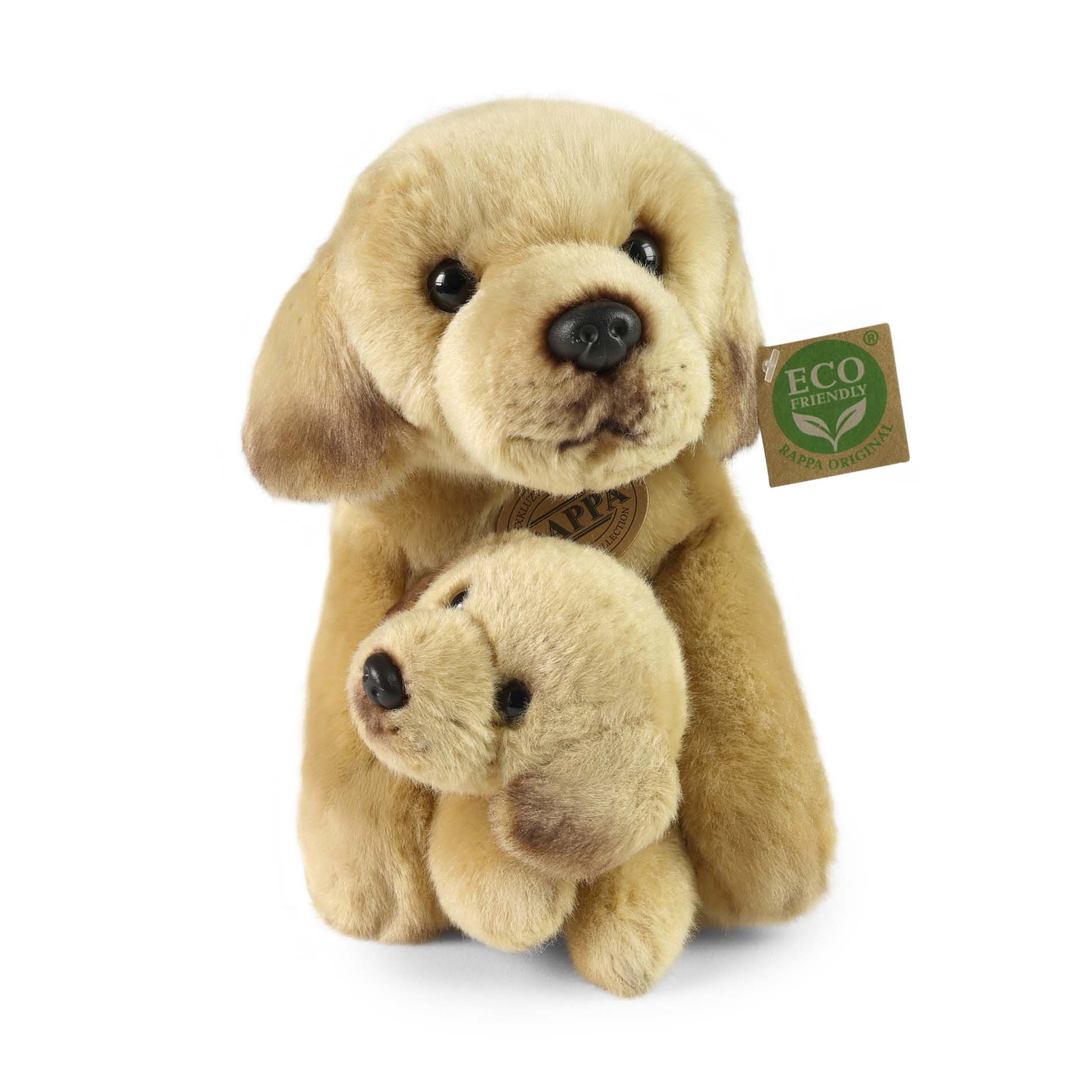 Plyšový pes labrador s mládětem 31 cm ECO-FRIENDLY