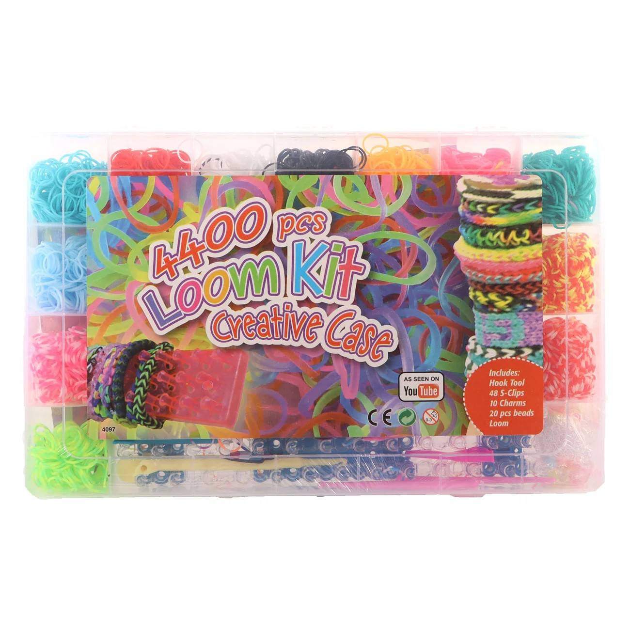 Loom gumičky mega sada 4400 kusů 35x22x4 cm      
