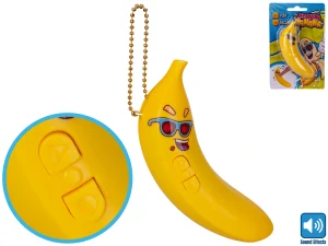 Banán mluvící s nahrávací funkcí 10cm na baterie na kartě