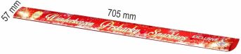 Zlaté vánoční prskavky 70 cm - 8 kusů v balení